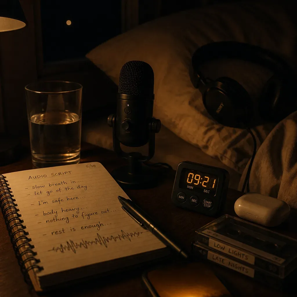Notebook script for sleep-safe confidence audio