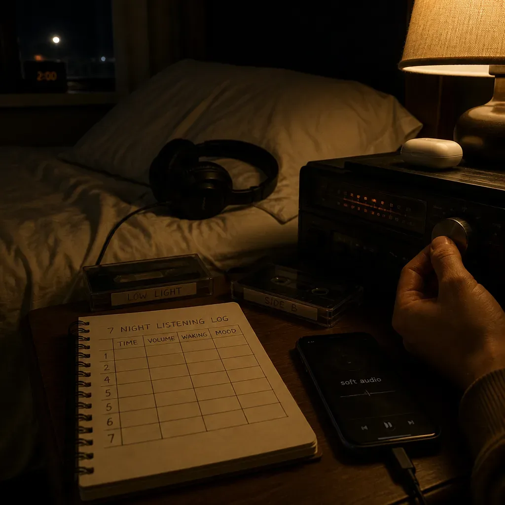 Registro de escucha subliminal de siete noches junto a un teléfono
