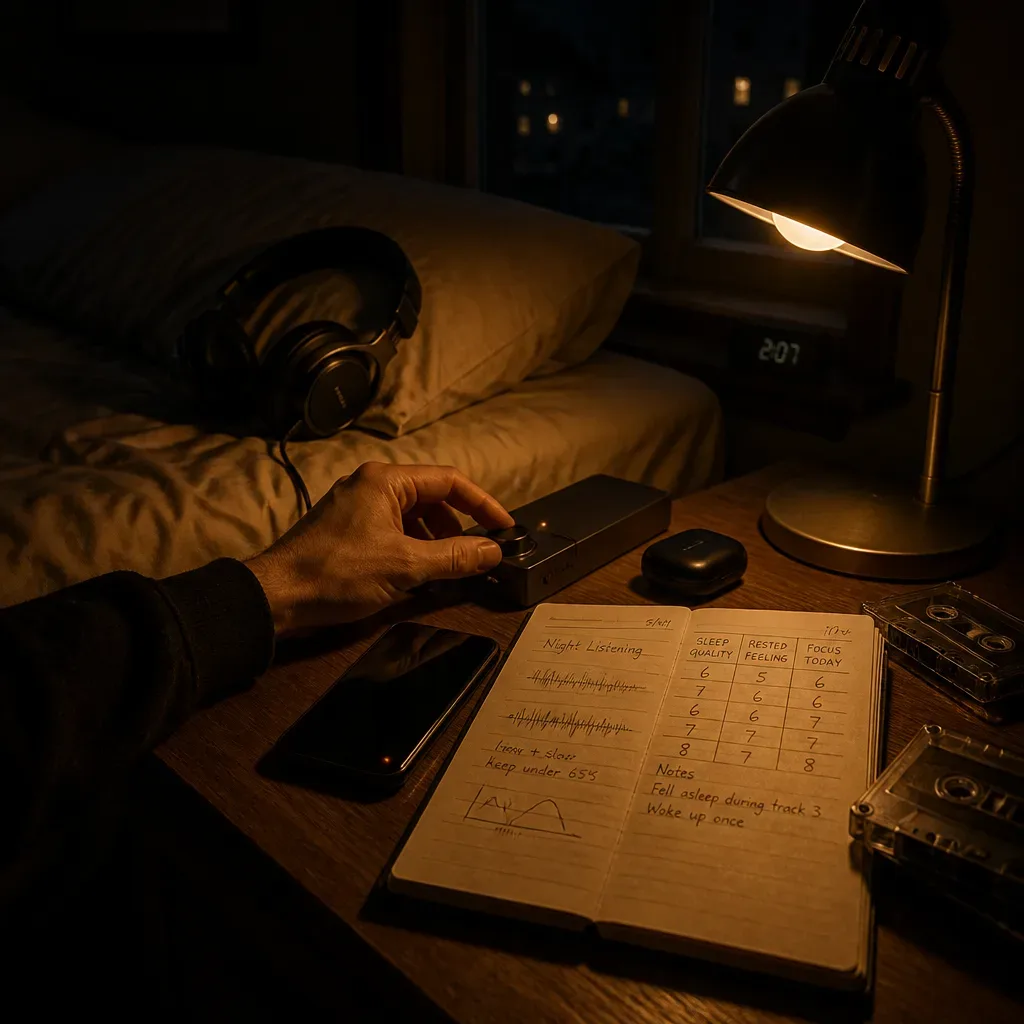 Morning notebook reviewing the seven-night routine