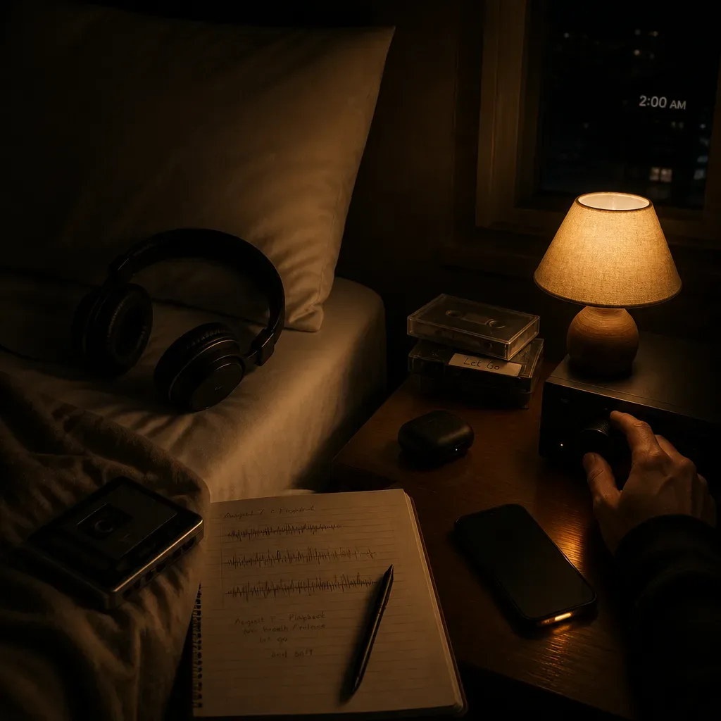 Short bedtime audio routine playing softly
